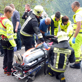 Motorradunfall auf der Barbianerstraße