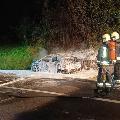 Fahrzeugbrand unterhalb von Kollmann