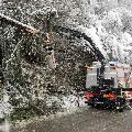 Verkehrsbehinderungen durch starke Schneefälle