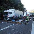 Lkw-Unfall auf der Brennerautobahn