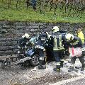 Verkehrsunfall mit eingeklemmter Person
