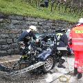 Verkehrsunfall mit eingeklemmter Person