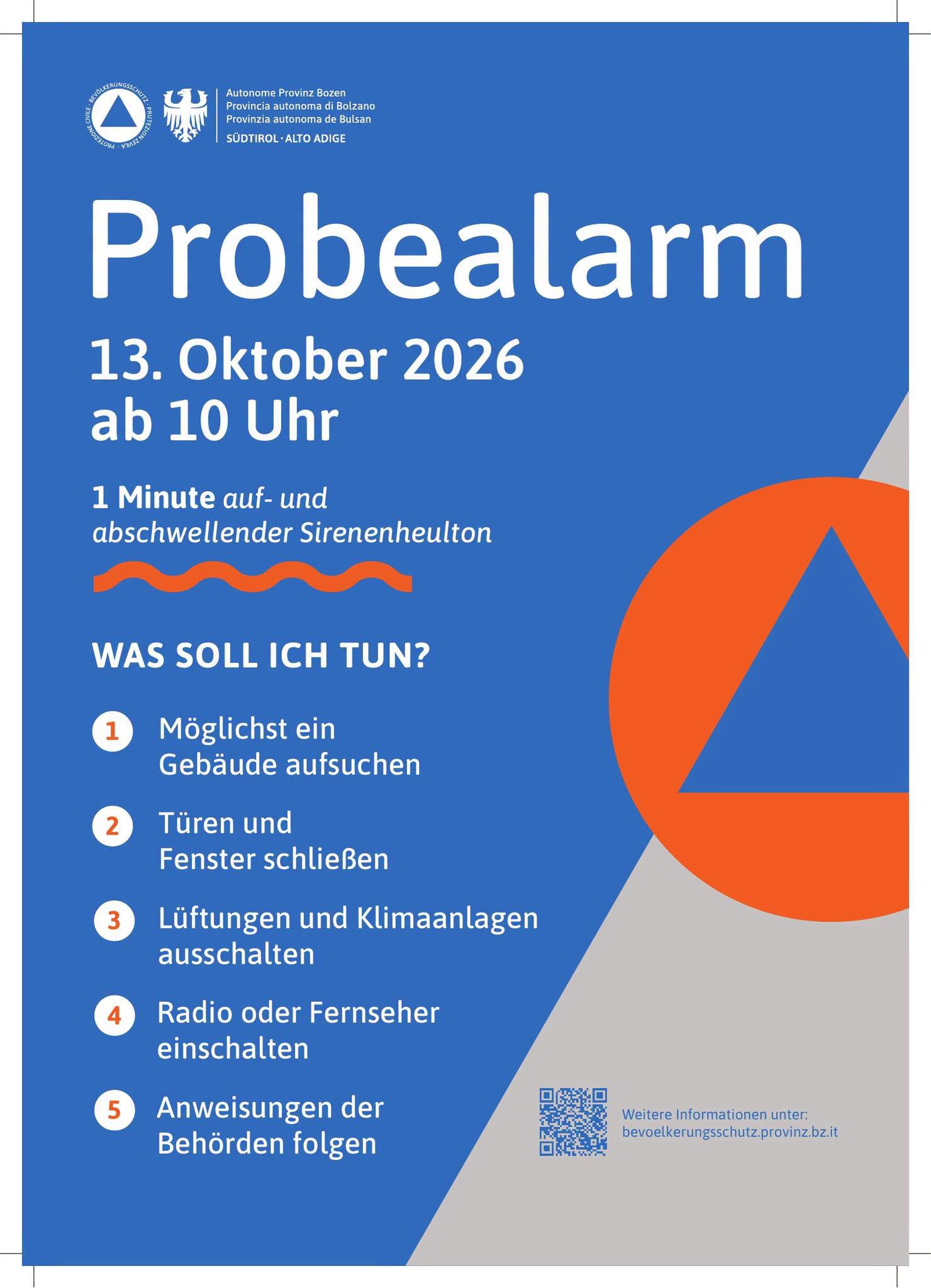 Zivilschutz-Probealarm