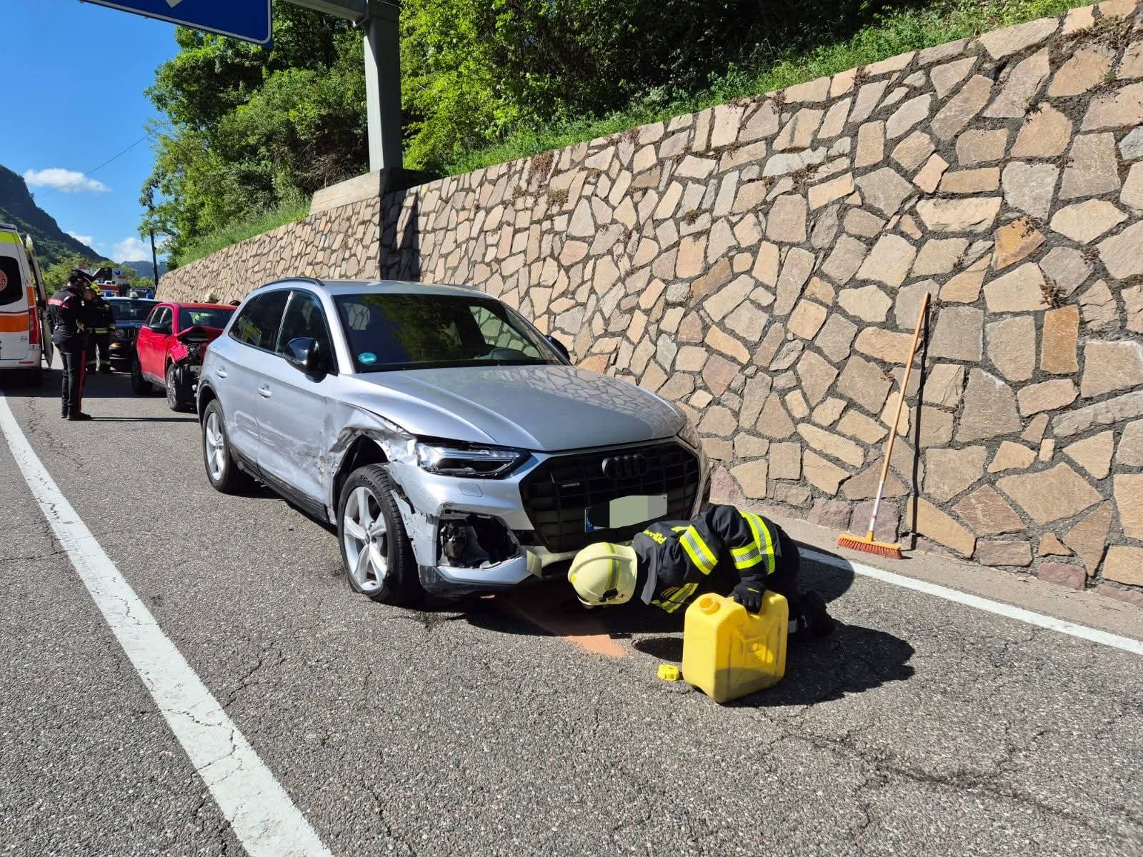 Verkehrsunfall an Kreuzung auf SS12